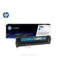 Tóner HP LaserJet 128A CE321A, Cartucho Cyan para Impresoras HP CM1415 / CP1525, Rendimiento 1,300 Páginas