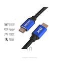 Cable HDMI 2.1, 5 Metros, Resolución 8K a 60Hz / 4K a 120Hz, Ultra Alta Velocidad, Reforzado, Presentación en Caja Azul, Color Negro
