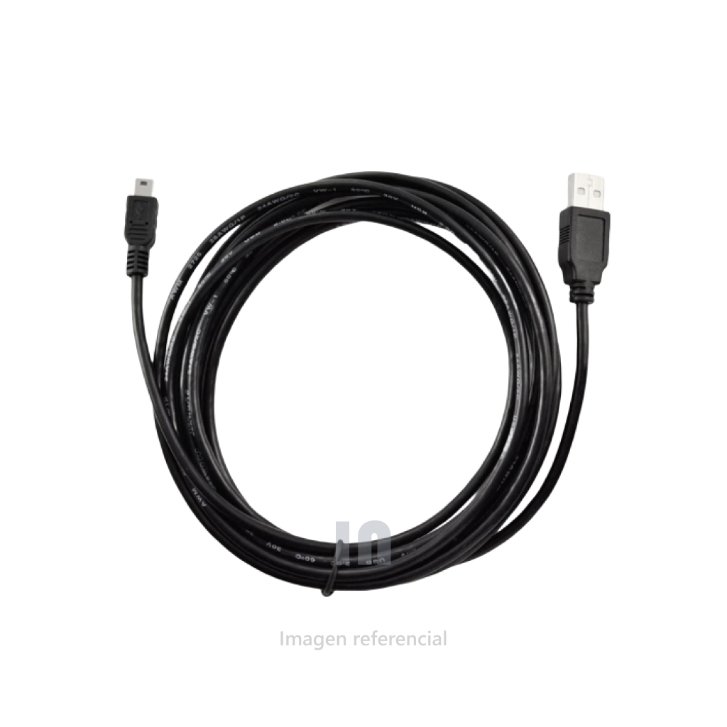 CABLE PARA CAMARA DIGITAL 5P A 5P, MACHO A MACHO, NEGRO.