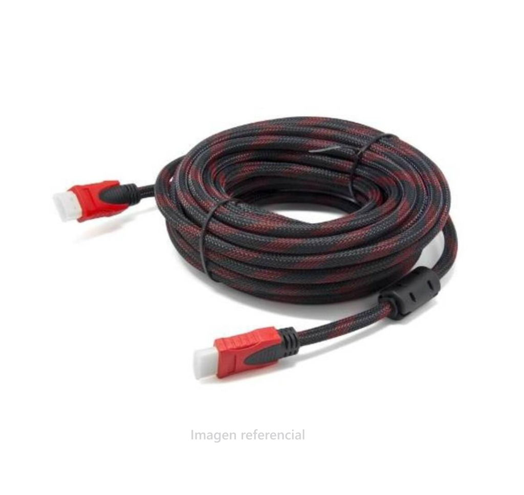 CABLE HDMI VERSIÓN, FULL HD, 3D, 30M, CABLE REFORZADO CON NYLON, EN CAJA, NEGRO.