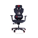 Silla Gamer Halion Battle-E Mesh, Cojín de Espuma, Reposabrazos 4D, Espaldar Reclinable 90-140, Rojo/Negro