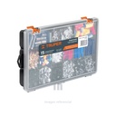 Organizador Truper (org-15) 11 pulg con 15 compartimentos, polipropileno, Broches de uso rudo para evitar que el contenido se salga del interior, Compartimentos para guardar accesorios pequeños.