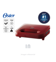 Sandwichera Oster CKSTSM2885-053, 750W, Rojo Oscuro, Placas Antiadherentes