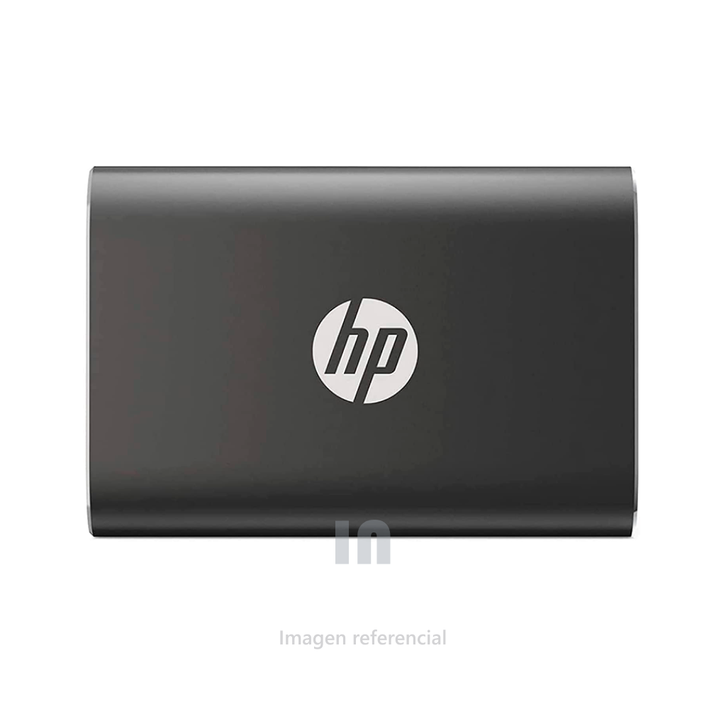 Disco duro externo en estado sólido HP P500 Portable SSD 120GB USB 3.1 Gen 2 Tipo-C, Negro, Velocidad maxima de lectura secuencial: 380 MB/s, Velocidad maxima de escritura secuencial: 110 MB/s.