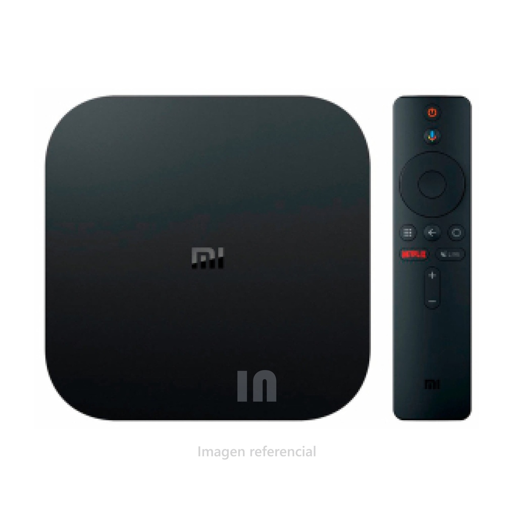 Convertidor Smart TV Xiaomi Mi Box S – Android TV, 4K HDR, Wi-Fi, Chromecast Integrado, Google Assistant, 8GB ROM, Control Remoto, Color Negro