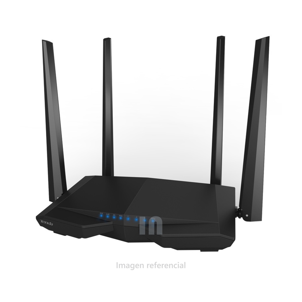 Router WiFi Tenda AC6 Doble Banda AC1200, 4 Antenas, 3 Puertos LAN, 1 WAN
