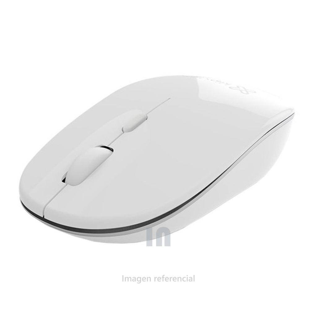Mouse Inalámbrico Klip Xtreme KMW-335WH 3D, 4 Botones – Blanco