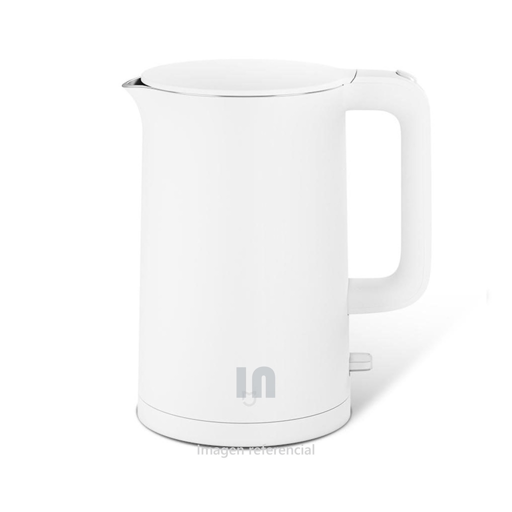 Hervidora eléctrica Xiaomi Mi Electric Kettle (MJDSH01YM) de 1.5L, potencia de 1800w, apagado automatico, base rotatoria de 360 grados, función de mantener caliente, blanco.