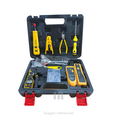 Kit de Herramientas para Redes ZOERAX - Crimpeador, Tester UTP, Pelador, Módulo de Repuesto y Terminador Cat 5e/6/6a con Maletín
