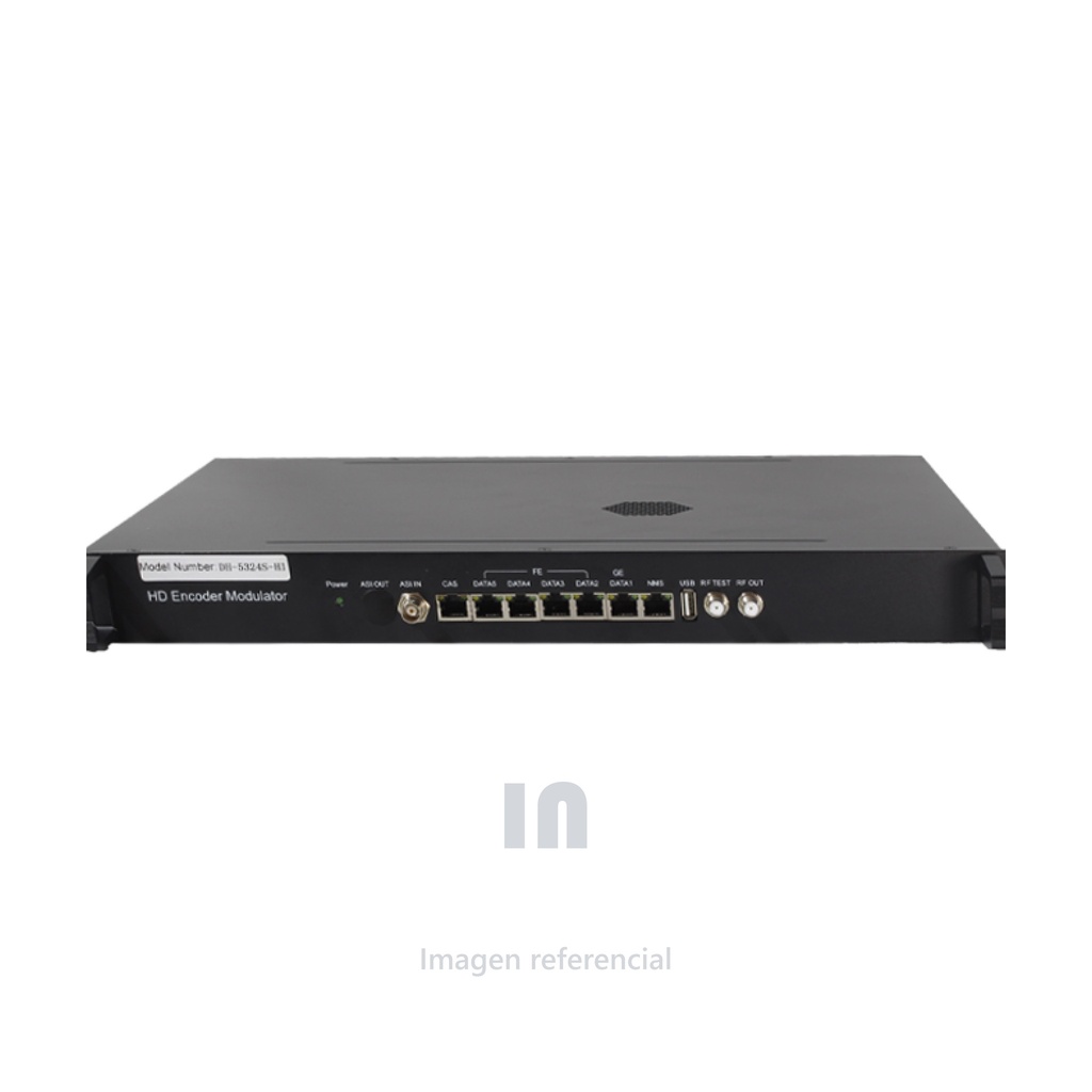 Encoder Modulador Optictimes DH-5324S-HI - 24 Canales HDMI a 16 ISDB-T, MPEG-4 AVC H.264, 128 Entradas IP, Salidas MPTS, Puerto GE