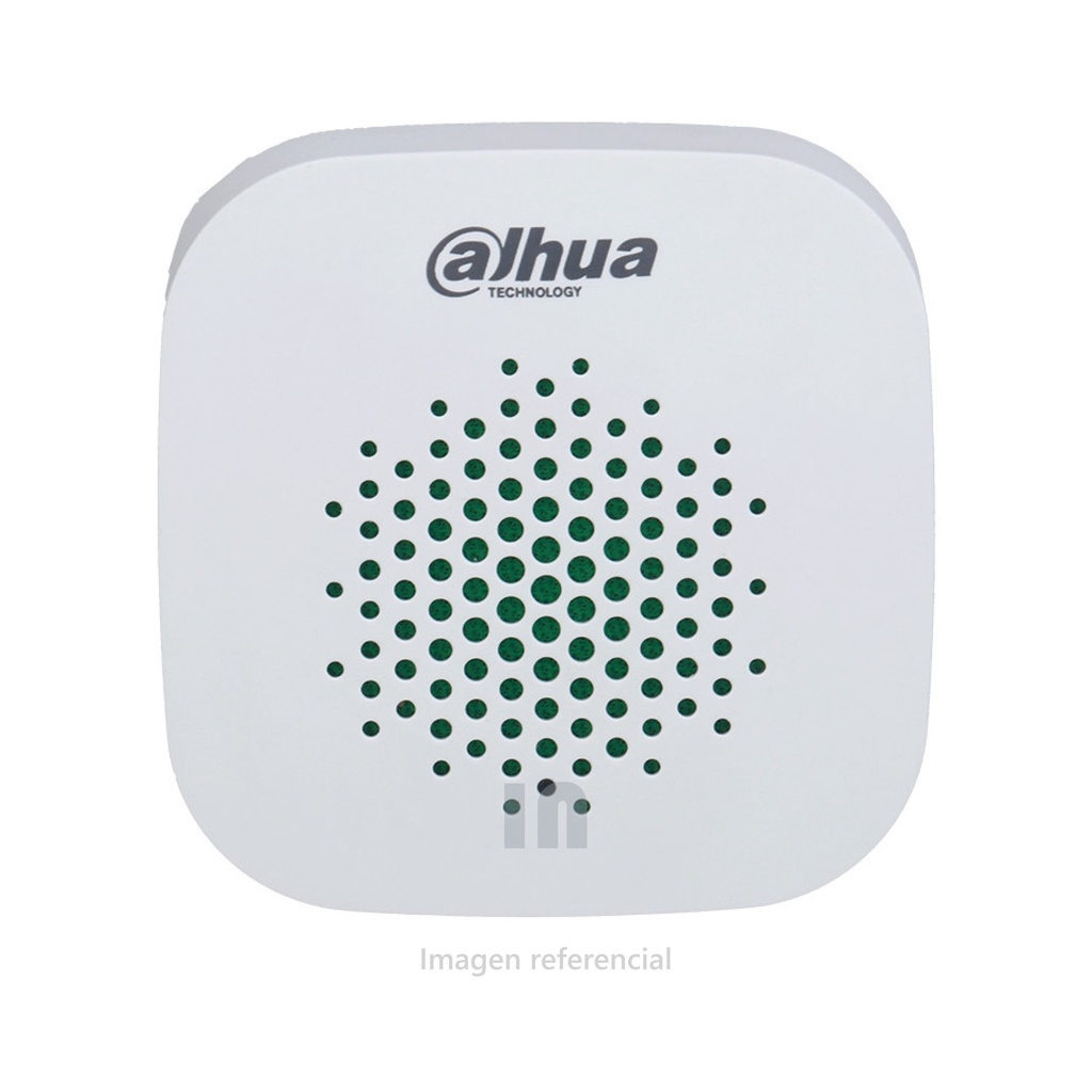 Sirena Inalámbrica Interior Dahua ARA12-W2 – 105 dB, LED, Anti-Sabotaje, Gris