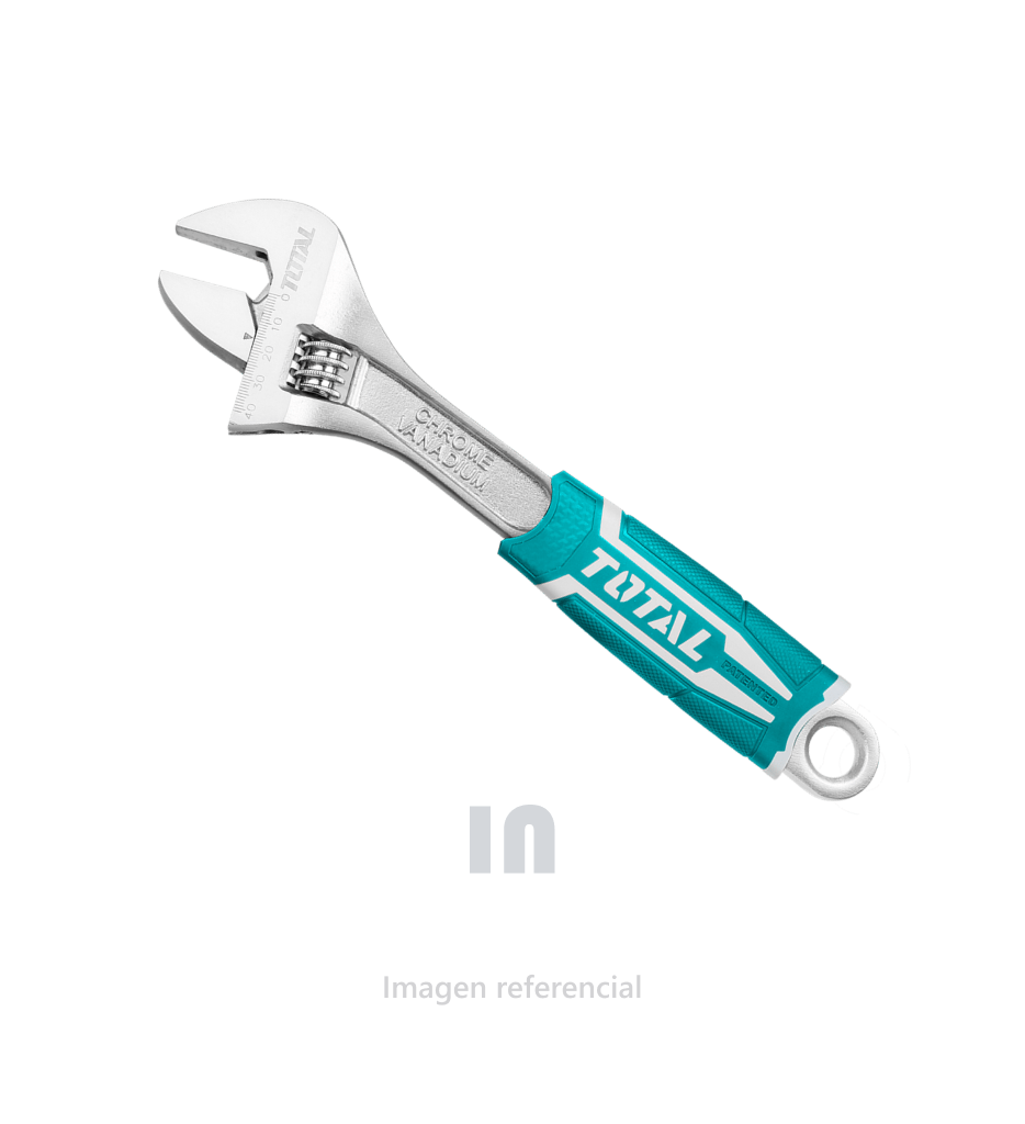 Llave Lora Ajustable Industrial Total - 200mm, Apertura 0.30mm, Verdoso