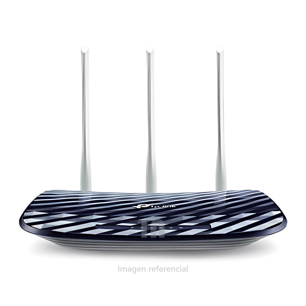 Router tp-link ac750 archer c20w banda dual inalámbrico 4xrj-45, 3 antenas.