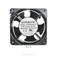 Ventilador SYMBANG A12038V2HBL-D, 120x120x38mm Voltaje de 220 vac, color negro