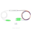 Cable splitter 1x2 desbalanceado 80/20 sc/apc, 1m.