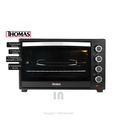 Horno Eléctrico Thomas TH-48N, 48L, 2000W, Spiedo Giratorio, Control de Temperatura
