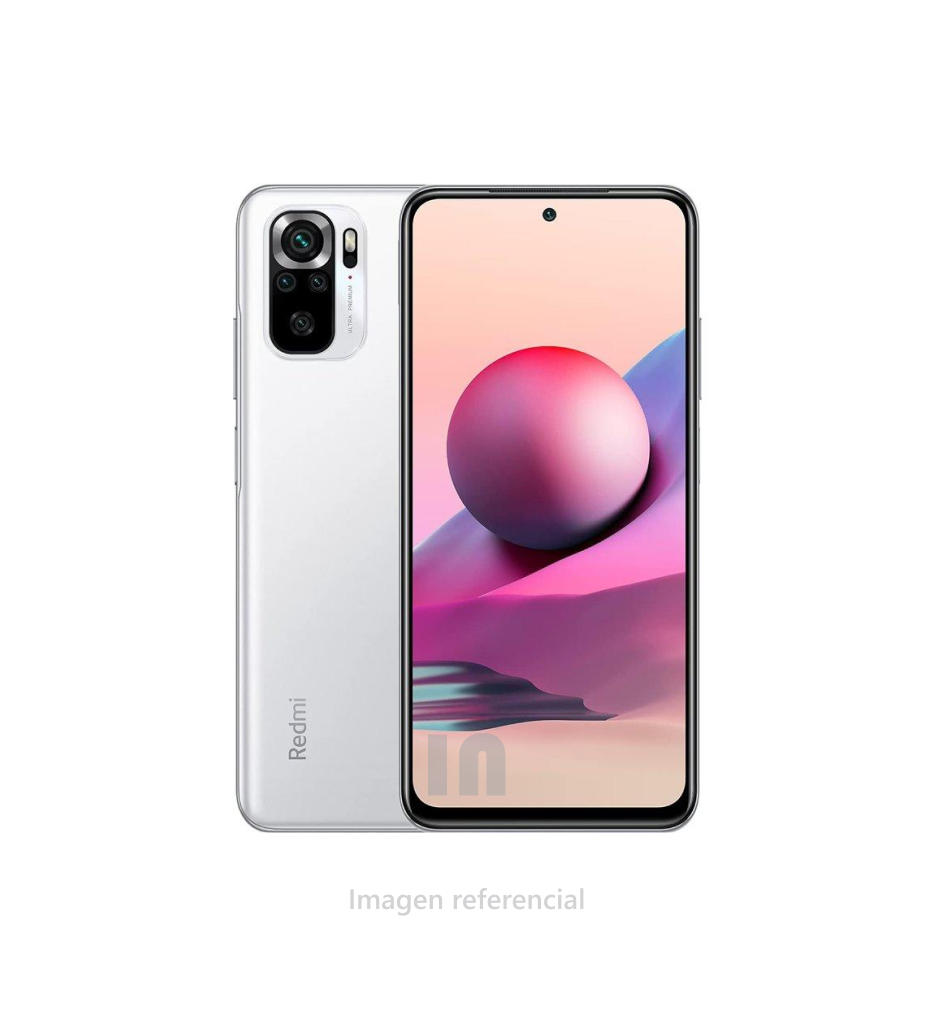 Smartphone Xiaomi Redmi Note 10S 128GB + 6GB RAM, Pantalla 6.43”, Procesador MediaTek Helio G95, Cuádruple Cámara 64MP, Batería 5000 mAh – Pebble White