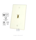 FACE PLATE PLACA DE PLASTICO 1 PUERTO HDMI 2.0 ULTRA HD 4K 60HZ FINDER.