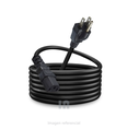 Cable Poder 5mts 14AWG toma a tierra enchufe plano 25AMP 250v