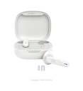 Auriculares de botón jbl wave flex true wireless blanco jblwflexwht, batería ion de litio, caja de carga 500 mah, cable de carga usb-c, resistente al agua, blanco.