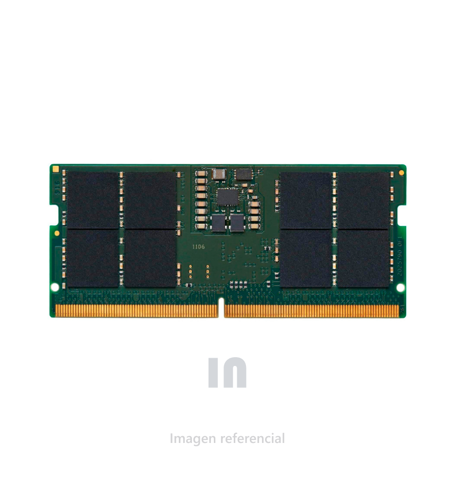 Memoria SO-DIMM Kingston 16GB DDR5-5200MHz, PC5-41600, CL42, 1.1V, 262-pin, Non-ECC.