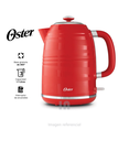 Hervidor Eléctrico Oster 1.7 Litros BVSTKT4177K, potencia 1850W, rojo.