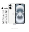 iPhone 16 eSIM 5G 128GB, 8GB RAM, cámara principal 48MP + 12MP, frontal 12MP, 6.1".
