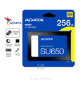  SSD ADATA Ultimate SU650 256GB 2.5” – SATA III | Hasta 520MB/s | Alto Rendimiento