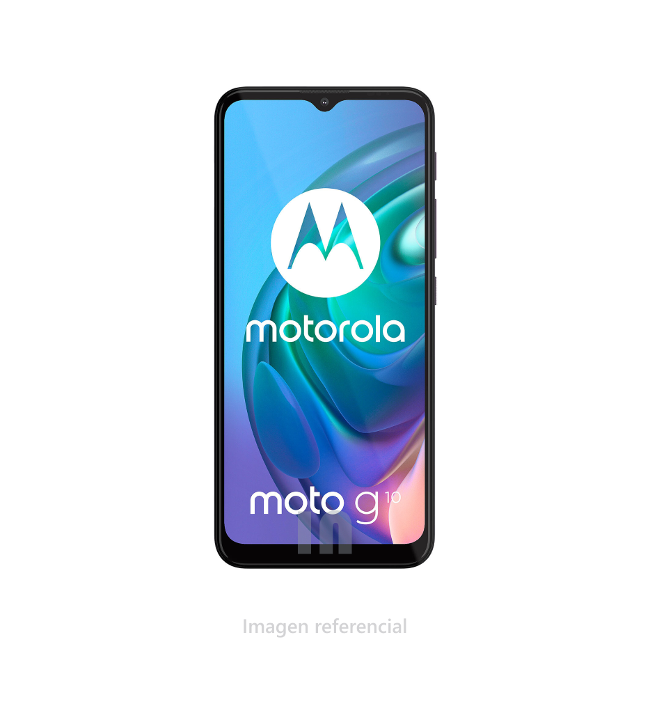 Smartphone Motorola Moto G10, 6.5", Snapdragon 460, 4GB RAM, 128GB ROM, Cámara 48MP, Batería 5000mAh, Gris Aurora