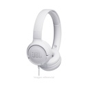 Audífono JBL Tune 500 (JBLT500WHTAM) color blanco, Compatibilidad: IOS, Mac, Android, Windows