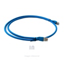 PATCH CORD NETCONNECT COMMSCOPE NPC6ASZDB-BL002M CAT 6A BLINDADO, DE 2 METRO COLOR AZUL.