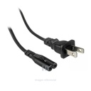 CABLE DE PODER NEGRO DE 5M, T/8, 2 X 10A, CONECTOR HEMBRA TIPO C7.