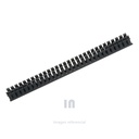 Canaleta Ranurada de pvc 40X80 Color negro.